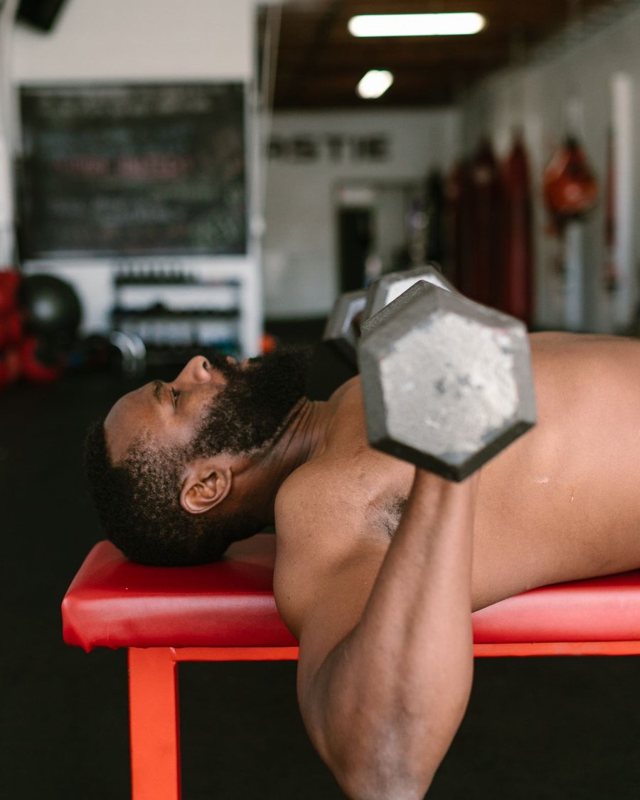 Dumbbell training session